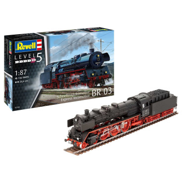 KIT PARA MONTAR REVELL LOCOMOTIVA EXPRESSA BR 03 1/87 136 PEÇAS REV 02166